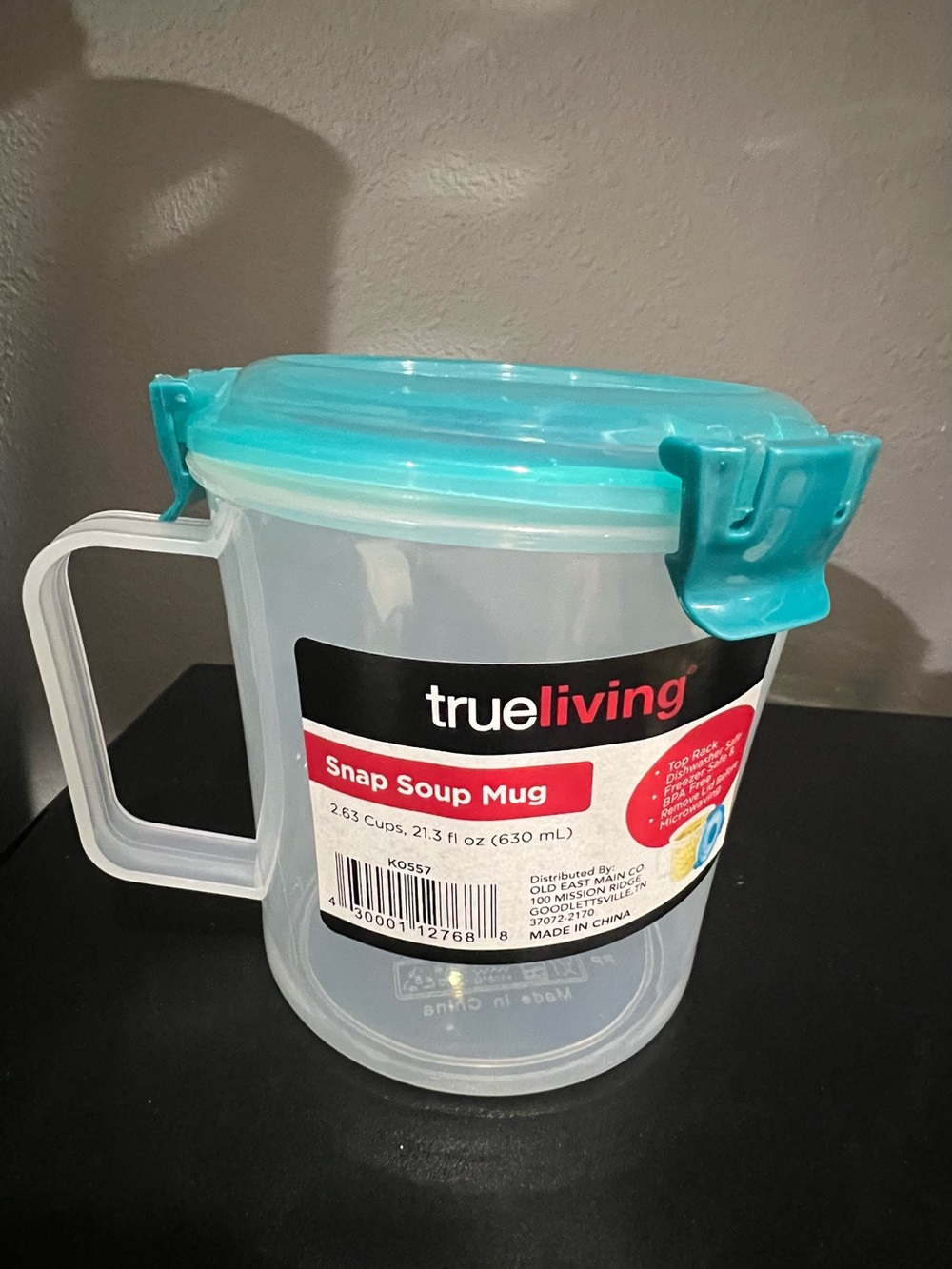 Snap Soup Mug - Turquoise Lid